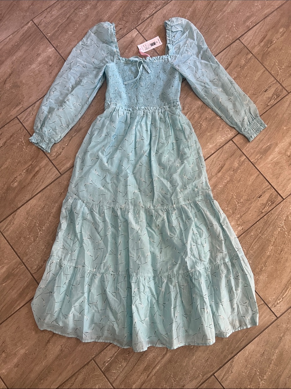 Vineyard Vines Light Blue Smocked Dress